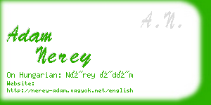 adam nerey business card